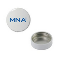 Empty Small White Snap-Top Mint Tin